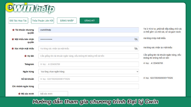 Hướng dẫn tham gia chương trình Đại lý Cwin