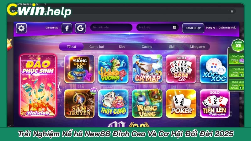 Trải Nghiệm Nổ hũ New88 Đỉnh Cao Và Cơ Hội Đổi Đời 2025