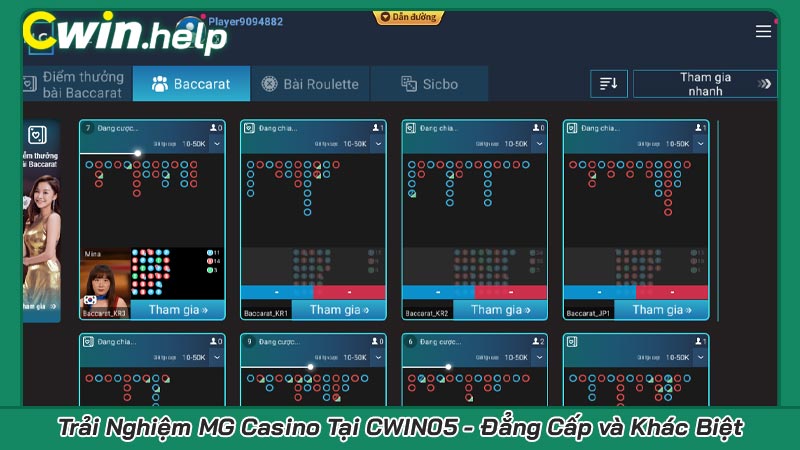 Trải Nghiệm MG Casino Tại CWIN05 - Đẳng Cấp và Khác Biệt